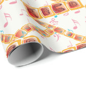 Papier Cadeau La mélodie de l'alphabet coloré (Coin rond)