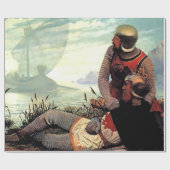 Papier Cadeau La mort d'Arthur par John Mulcaster Carrick (Plat)