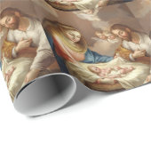 Papier Cadeau La Natividad (Coin rond)