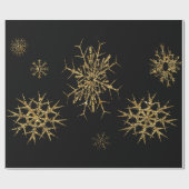 Papier Cadeau La neige d'or prise 15 pieds de (Plat)