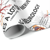 Papier Cadeau La neurologie de pratique exige beaucoup de nerf (Coin rond)