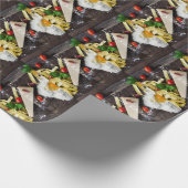 Papier Cadeau La nourriture italienne personnalisent le texte (Coin)