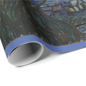 Papier Cadeau La nuit étoilée[1889] par Vincent van Gogh (Coin rond)