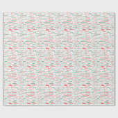 Papier Cadeau La paix coexistent Joyeux Noël heureux beaucoup de (Plat)