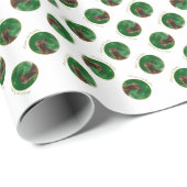 Papier Cadeau La paix de Setter en Irlande (Coin rond)