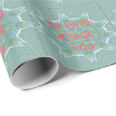 Papier Cadeau La paix, l'amour et l'Afrique (Coin rond)