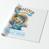 Papier Cadeau La Pêche Arrive. Whiskey Aide ! (Déroulé)