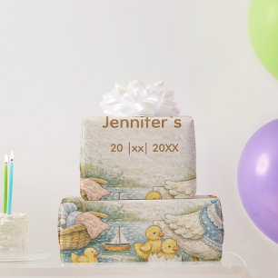 Papier Cadeau la petite oie est en route 