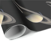 Papier Cadeau La planète Saturn (Coin rond)