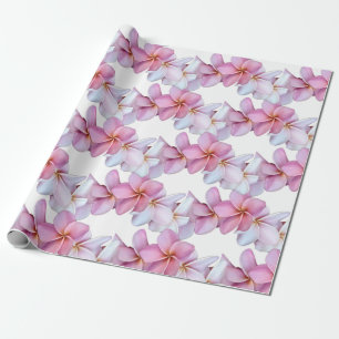Papier Cadeau La plumeria fleurit en rose