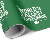 Papier Cadeau La plus haute journée Leprechaun St. Patrick (Coin rond)