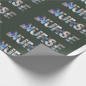 Papier Cadeau la première lettre de l'alphabet. (Coin)