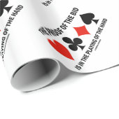 Papier Cadeau La preuve de l'offre est dans le jeu de la main (Coin rond)