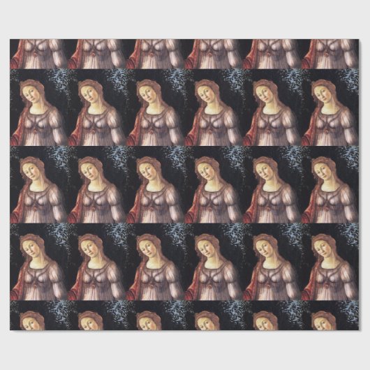 Papier Cadeau La Primavera en détail par Sandro Botticelli (Plat)