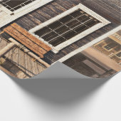 Papier Cadeau La prison de la ville occidentale rustique. 3d. Pa (Coin)