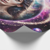 Papier Cadeau La puissance du loup mystique (Coin)