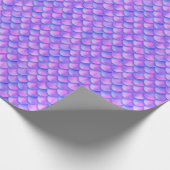 Papier Cadeau La queue de sirène holographique, une texture de f (Coin)