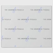 Papier Cadeau La réponse est un T-shirt tequila (Plat)