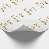 Papier Cadeau La reprise de Just For Today cite le slogan AA NA (Coin)