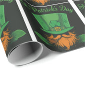 Papier Cadeau la Saint-Patrick, la journée de Patrick (Coin rond)