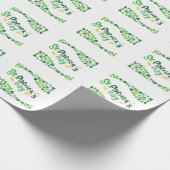 Papier Cadeau la Saint-Patrick,Trèfle,Irlandais (Coin)
