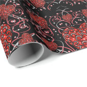 PAPIER CADEAU LA SAINT-VALENTIN     (Coin rond)