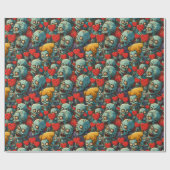 Papier Cadeau La Saint Valentin Zombie (Plat)