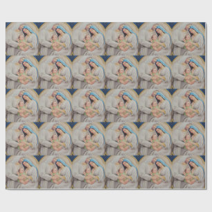 Papier Cadeau La Sainte Famille : Portrait de l'Amour Divin