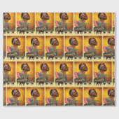 Papier Cadeau La sauvegarde du Royaume animal, (Plat)