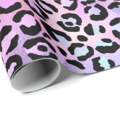 Papier Cadeau La série Iridescent Leopard Design 4 (Coin rond)