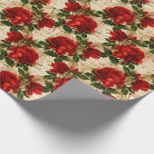 Papier Cadeau La série Rose et libellule (Design 17) (Coin)