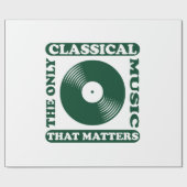 Papier Cadeau La Seule Musique Classique (Plat)