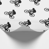 Papier Cadeau La silhouette des VTT - Choisir la couleur arrière (Coin)