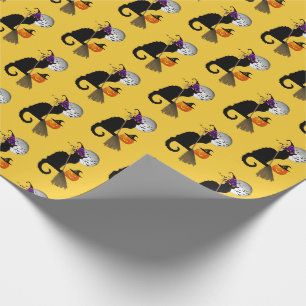 Papier Cadeau La Sorcière d'Halloween de Le Chat Noir