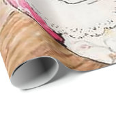 Papier Cadeau "La souris écoutée au talon" par Beatrix Potte (Coin rond)