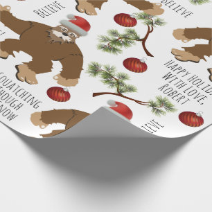 Papier Cadeau La Squale Personnalisée À Travers La Neige