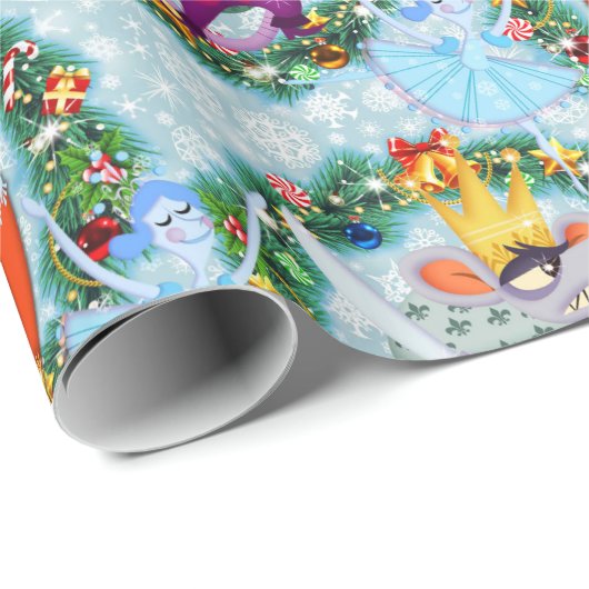 Papier Cadeau la suite nutcracker (Coin rond)