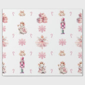 Papier Cadeau La suite Nutcracker Christmas Ballet Dance (Plat)