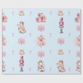 Papier Cadeau La suite Nutcracker Christmas Ballet Dance (Plat)