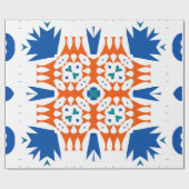 Papier Cadeau La talavera mexicaine traditionnelle ornée. Main d (Plat)