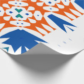 Papier Cadeau La talavera mexicaine traditionnelle ornée. Main d (Coin)