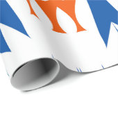 Papier Cadeau La talavera mexicaine traditionnelle ornée. Main d (Coin rond)