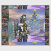 PAPIER CADEAU LA VEILLE D'UN CYBORG DU NOUVEL AN (Plat)