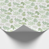 Papier Cadeau La verdure de forêt modèlent (Coin)