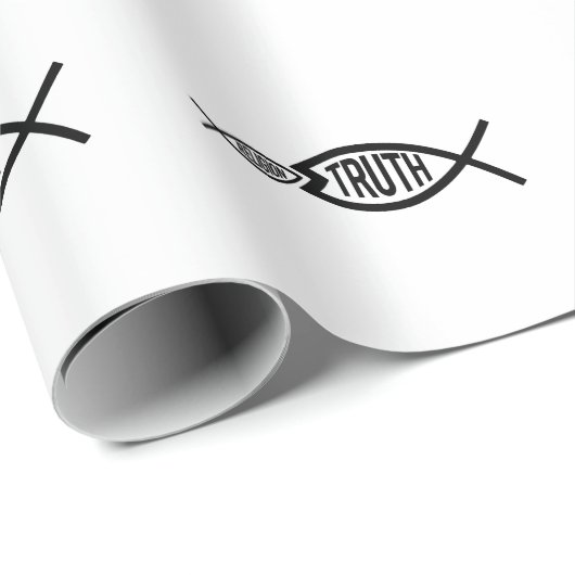 Papier Cadeau La vérité est plus grande que la religion (Coin rond)