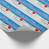 Papier Cadeau La vie commence à la retraite - boisson gelée sur (Coin)