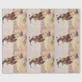 Papier Cadeau La vie de cowboy de PIÈCE EN T (Plat)