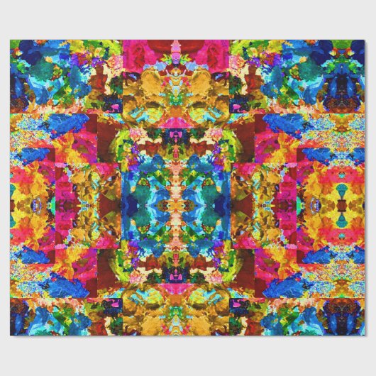 Papier Cadeau La vie est colorée (Plat)