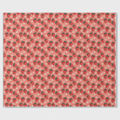 Papier Cadeau La vie est courte, mangez des fraises d'abord (Plat)