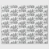 Papier Cadeau La vie est une fête - Citation de fête joyeuse (Plat)